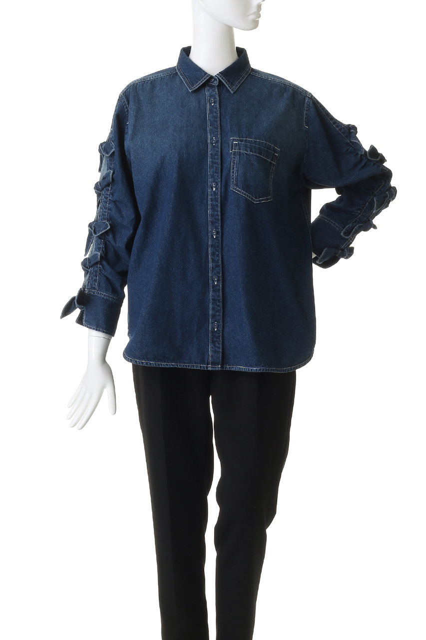 フォルフォルモ FORFORMO シャツ FORFORMO(フォルフォルモ)｜Lace Shirt/ホワイト の通販｜ELLESHOP