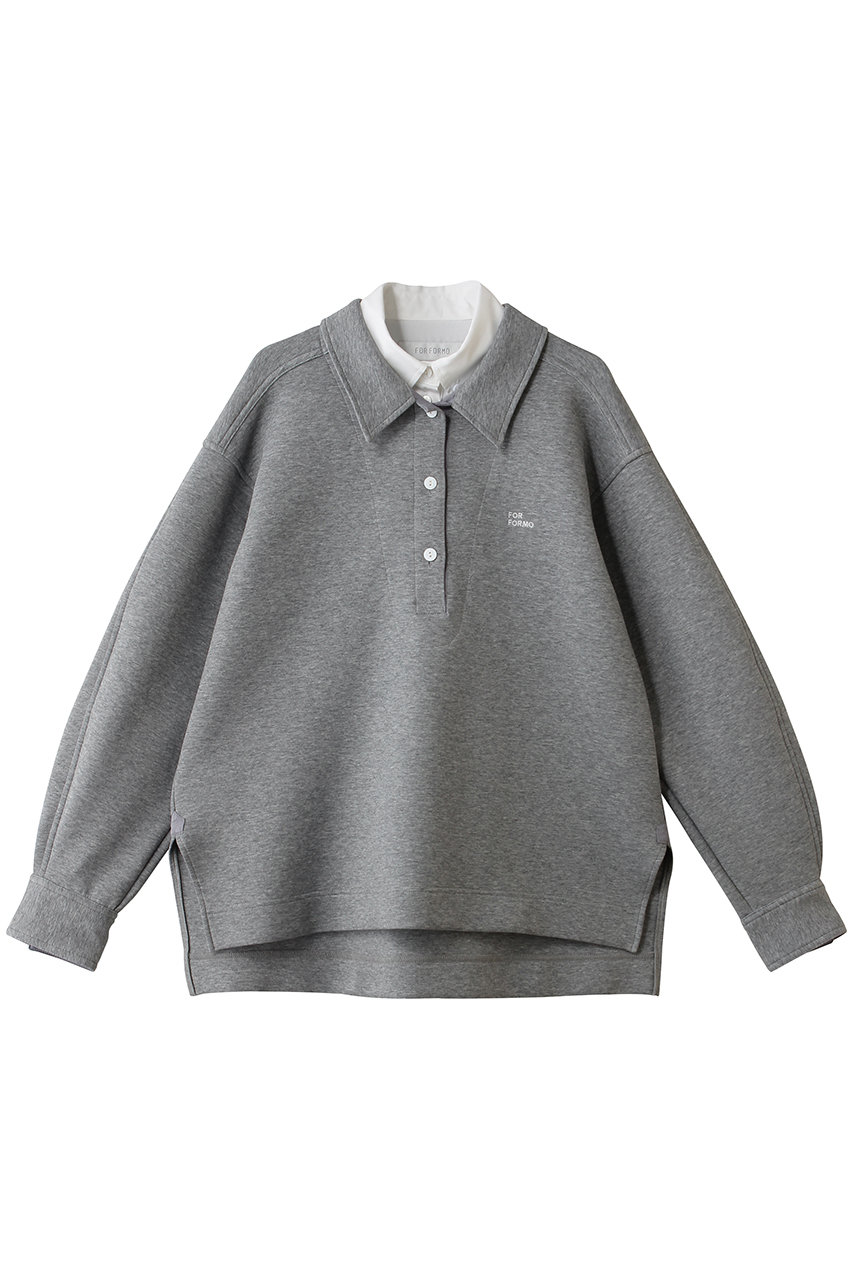 FORFORMO(フォルフォルモ)｜Layered Shirt Tops/グレー の通販