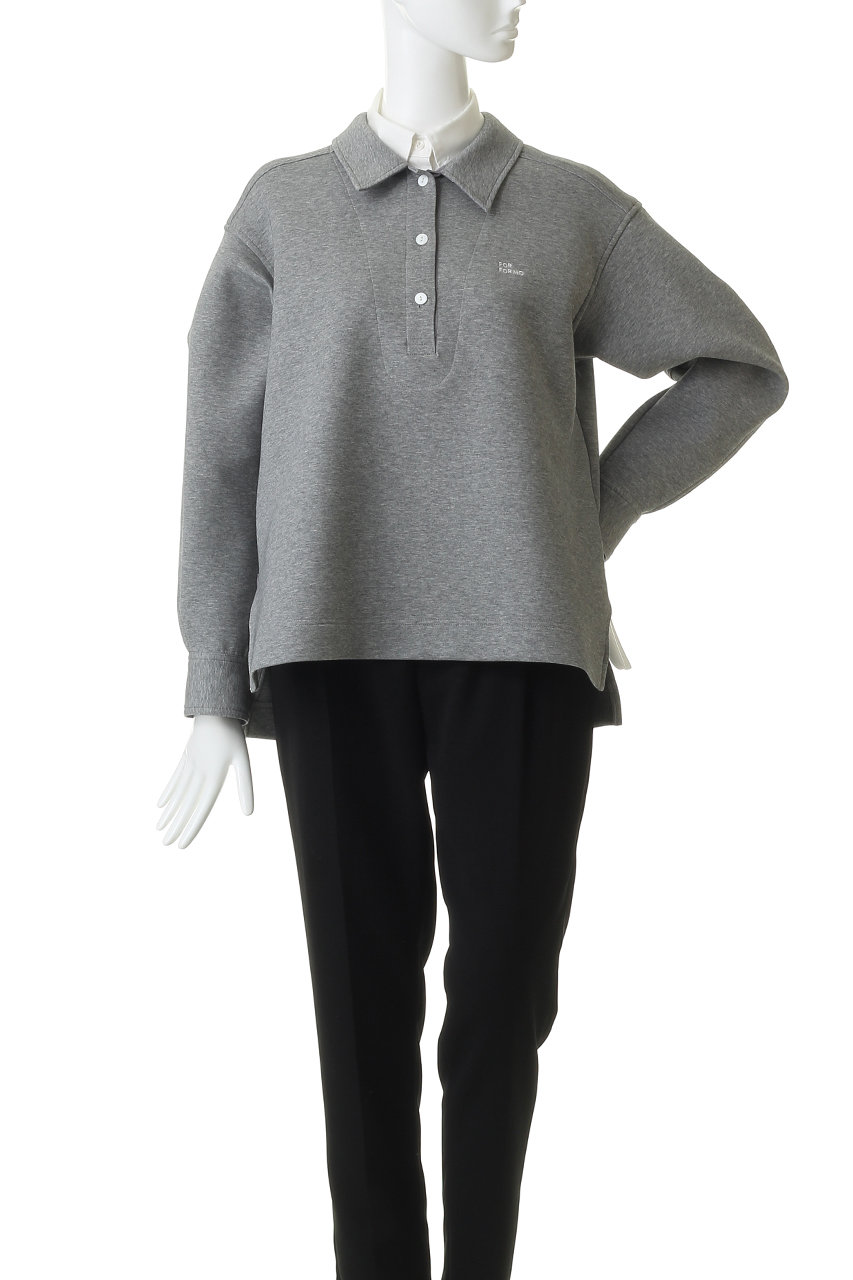 FORFORMO(フォルフォルモ)｜Layered Shirt Tops/グレー の通販