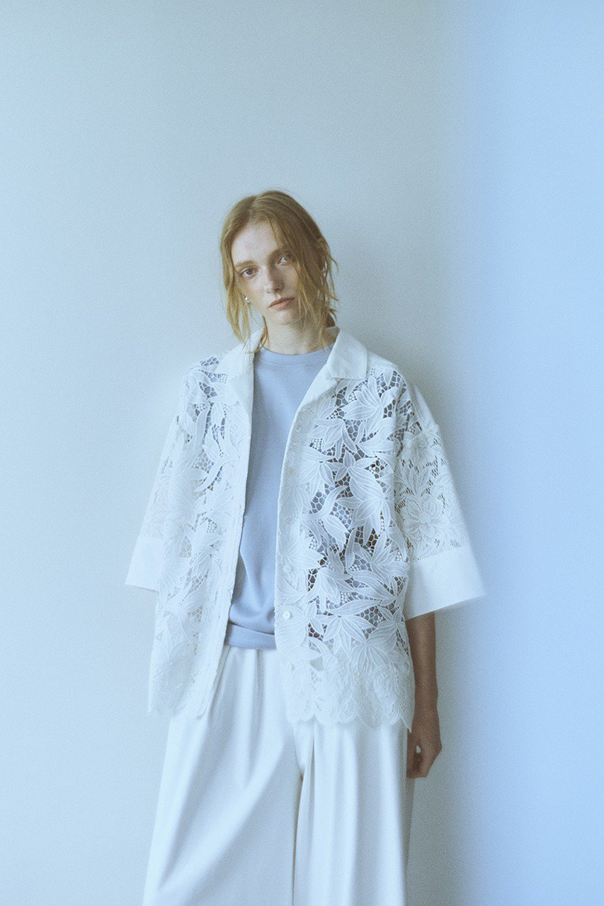 FORMO フォルモ　ブラウス　ホワイト フォルフォルモ FORFORMO Shoulder Frill Blouse ブラウス 七分袖