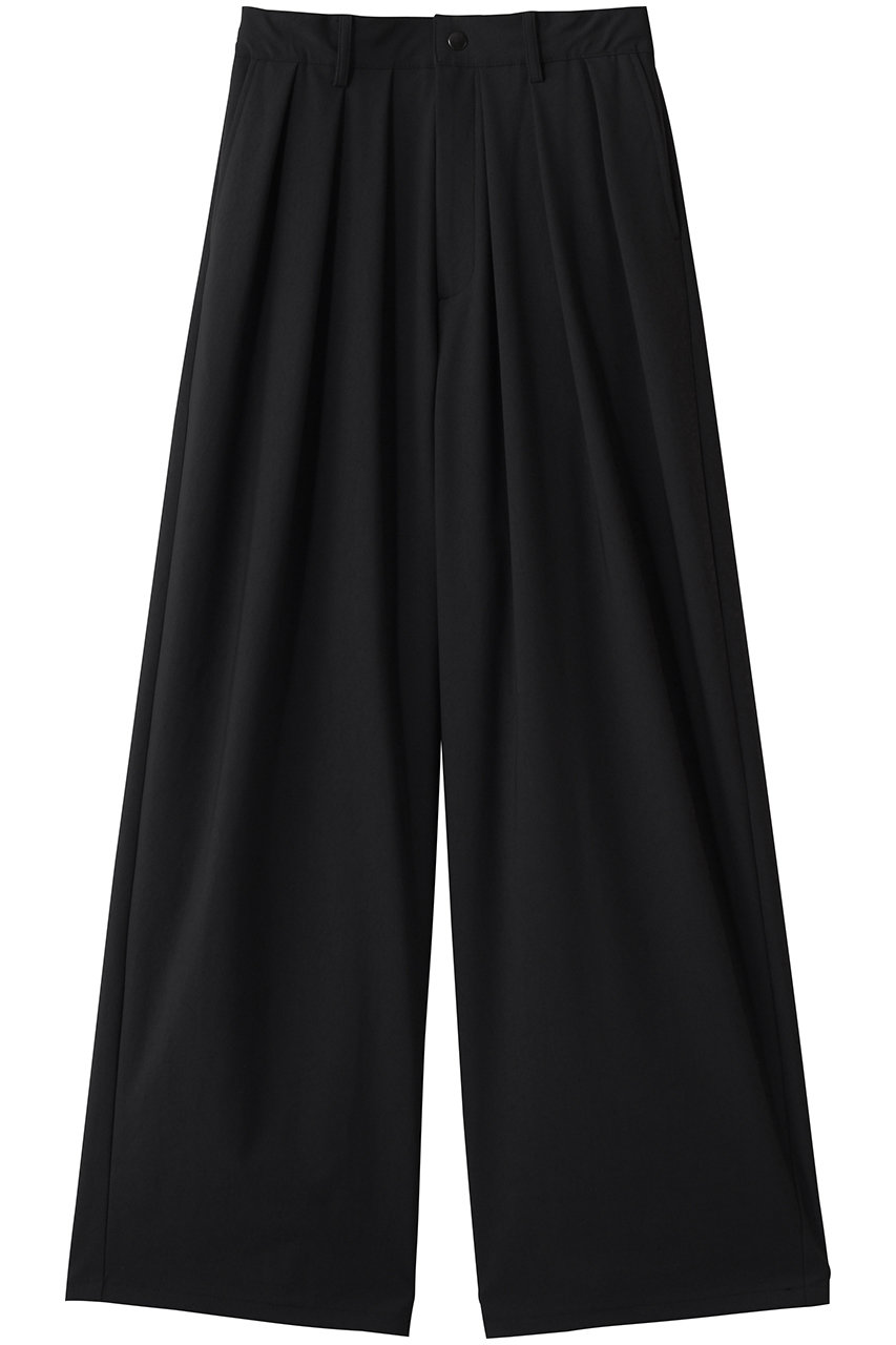 フォルフォルモ/FORFORMOのJersey Tuck Wide Pants(ブラック/726114)