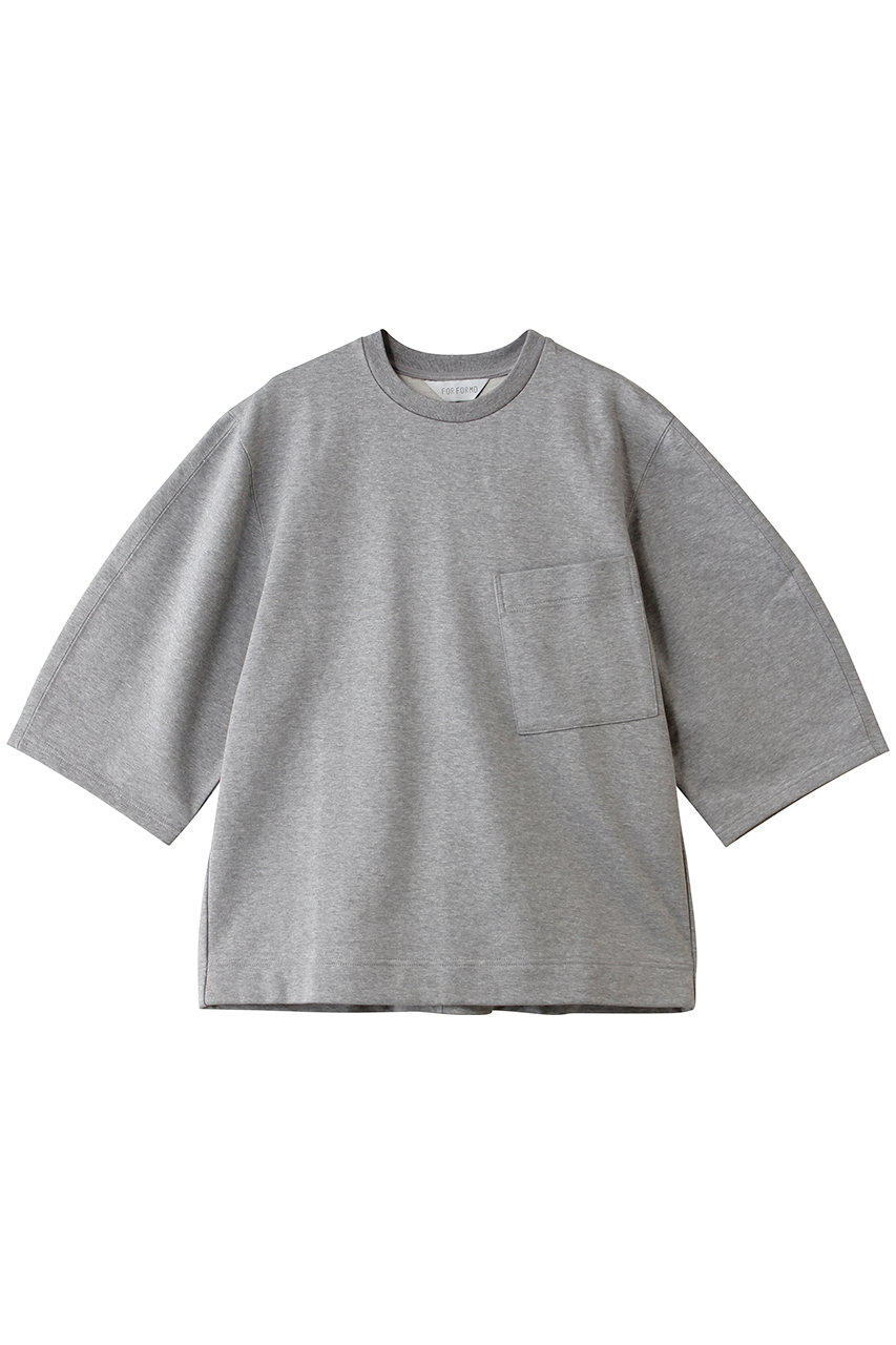 フォルフォルモ/FORFORMOのRound Sleeve Sweat T-shirt(グレー/726117)