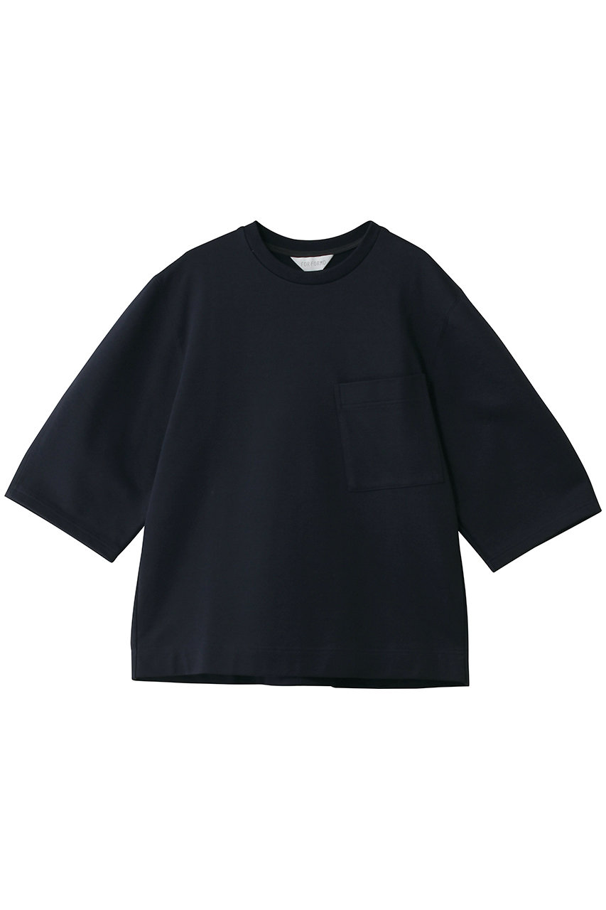 フォルフォルモ/FORFORMOのRound Sleeve Sweat T-shirt(ネイビー/726117)