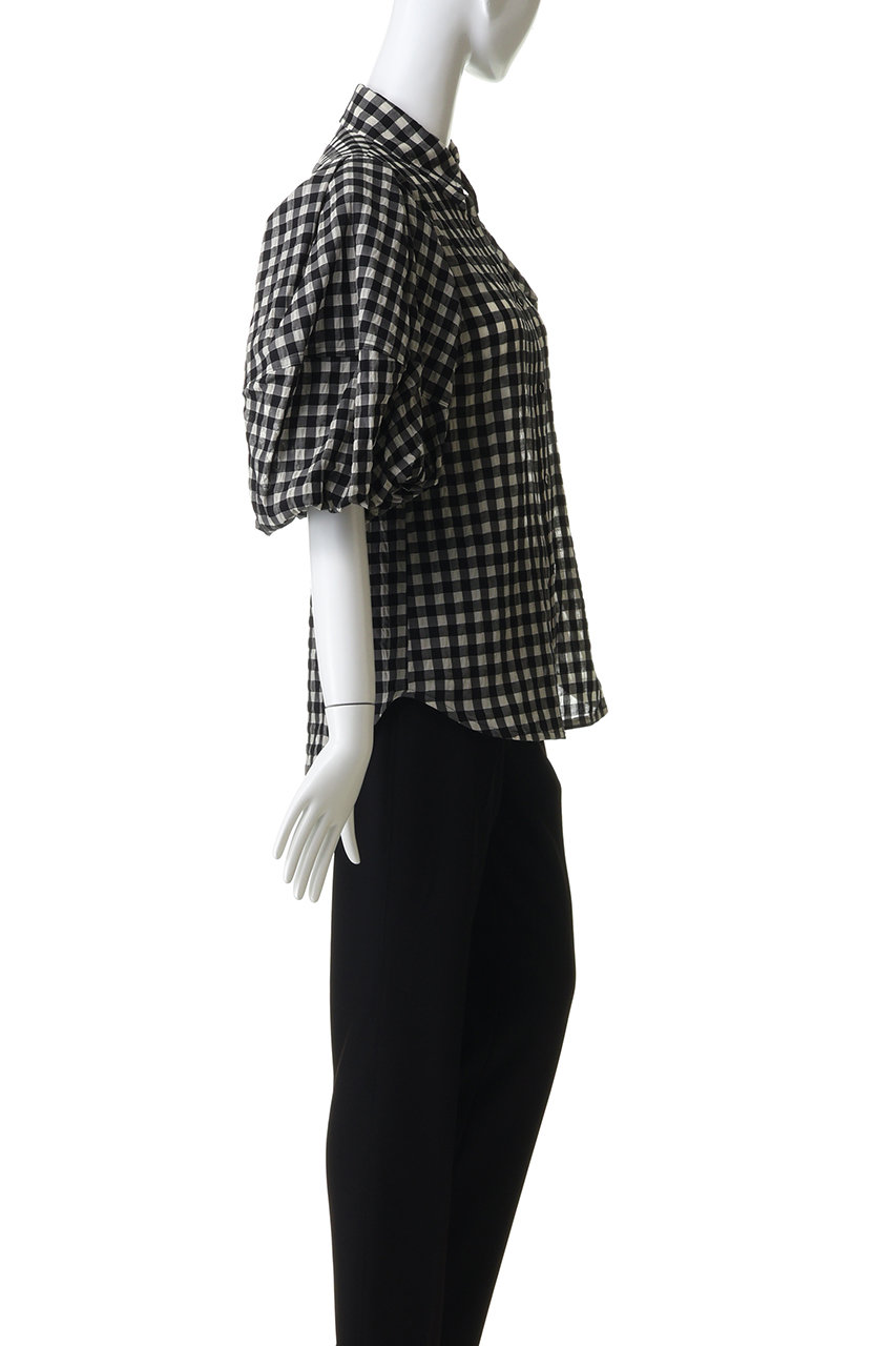 FORFORMO(フォルフォルモ)｜Tuck Puff Sleeve Shirt/ホワイト の通販