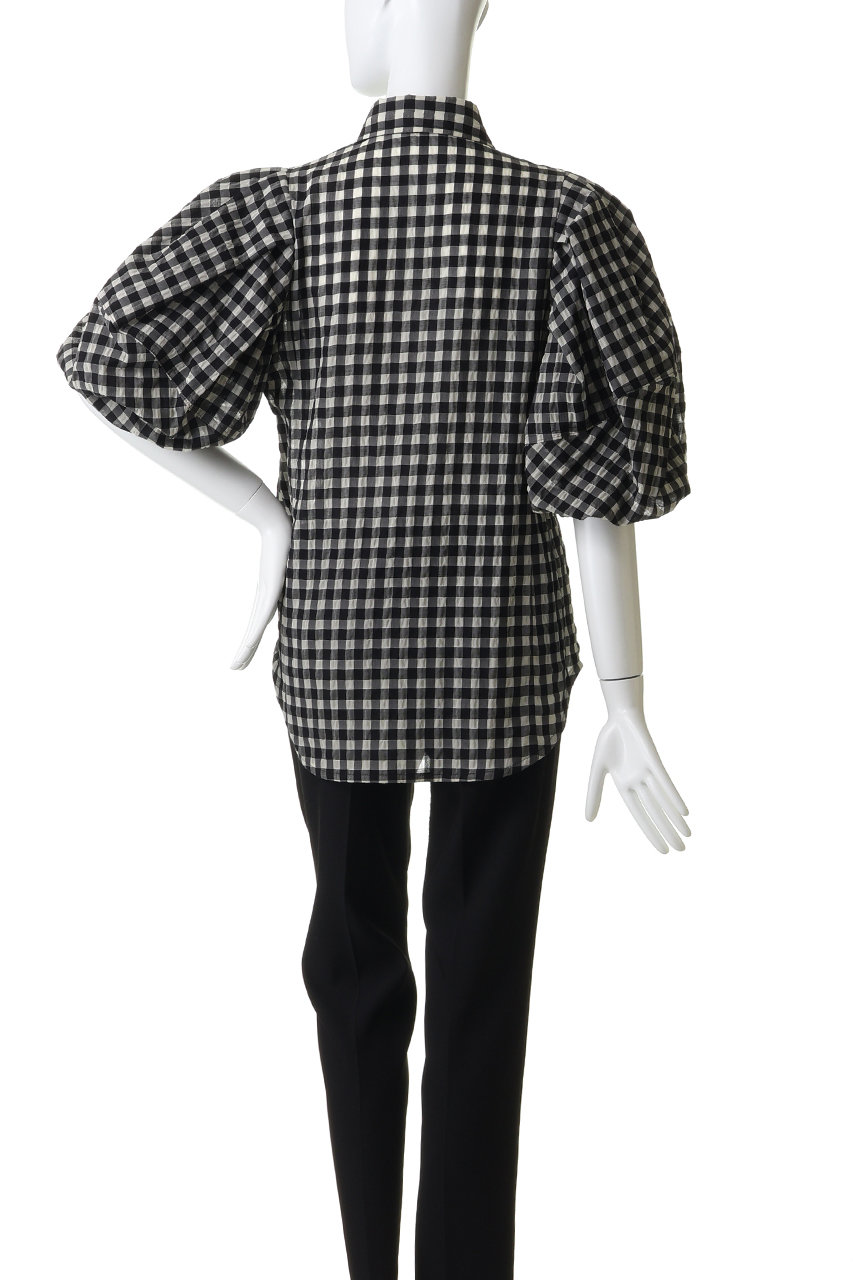 FORFORMO(フォルフォルモ)｜Tuck Puff Sleeve Shirt/ホワイト の通販