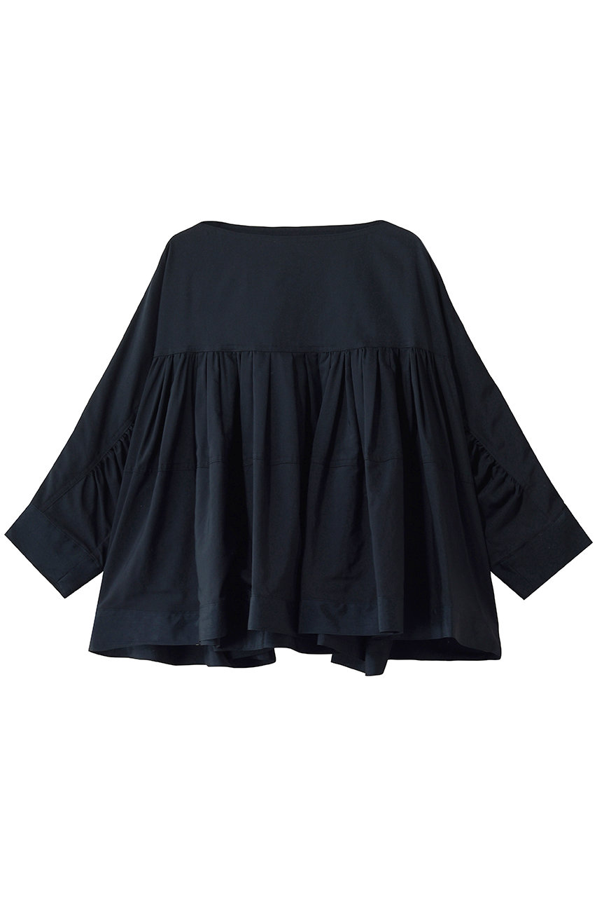 FORFORMO Gather Blouse (ネイビー, 2) フォルフォルモ ELLE SHOP
