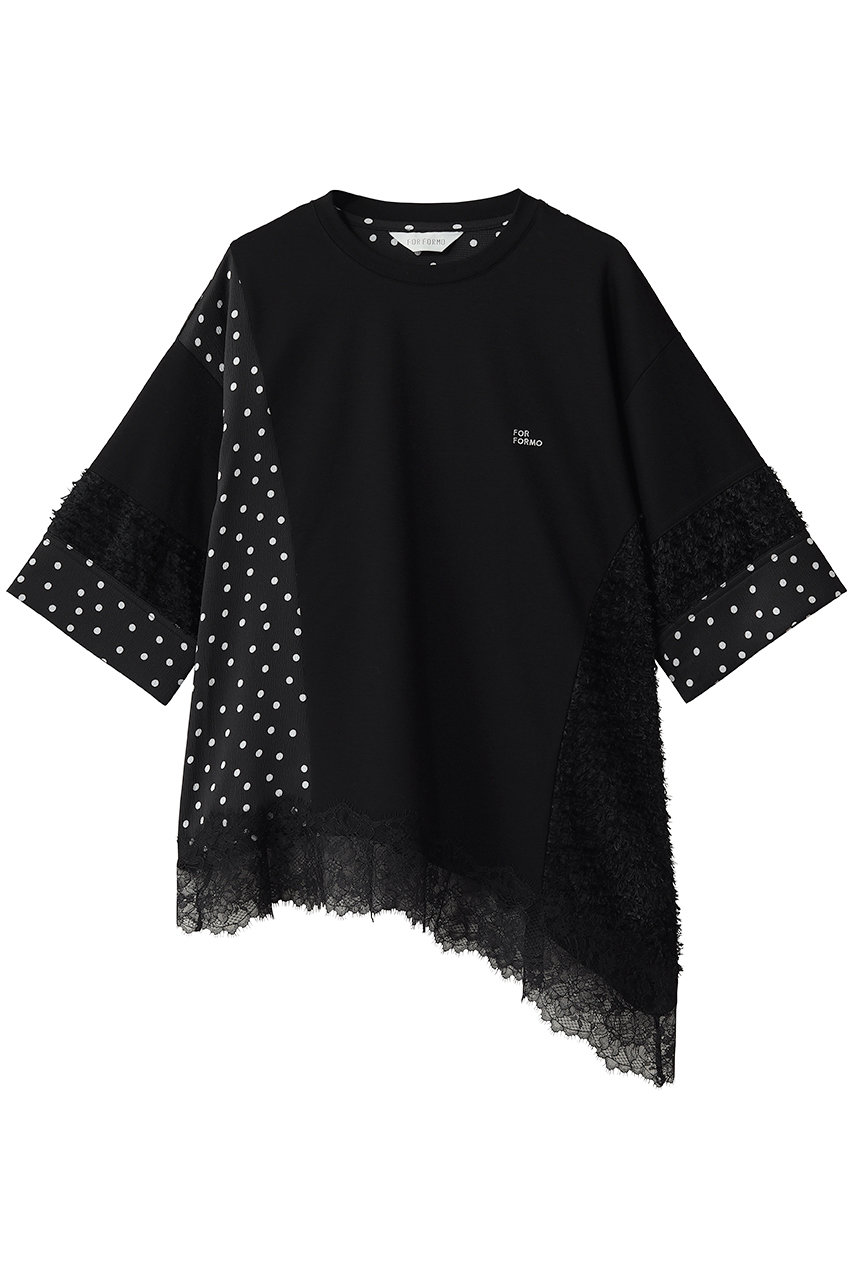 FORFORMO Lace T-shirt (プリント, 2) フォルフォルモ ELLE SHOP
