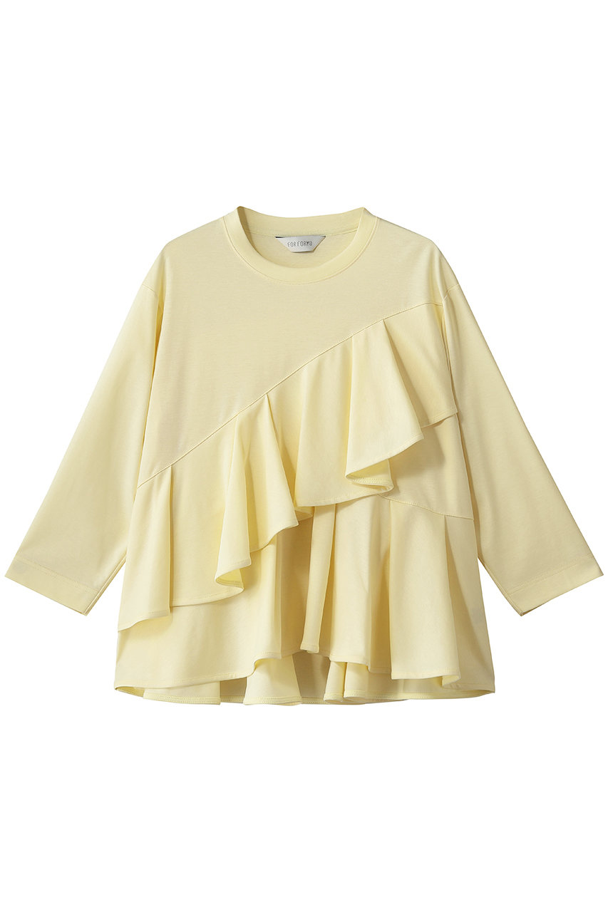 FORFORMO Frill Tops (ライトイエロー, 2) フォルフォルモ ELLE SHOP