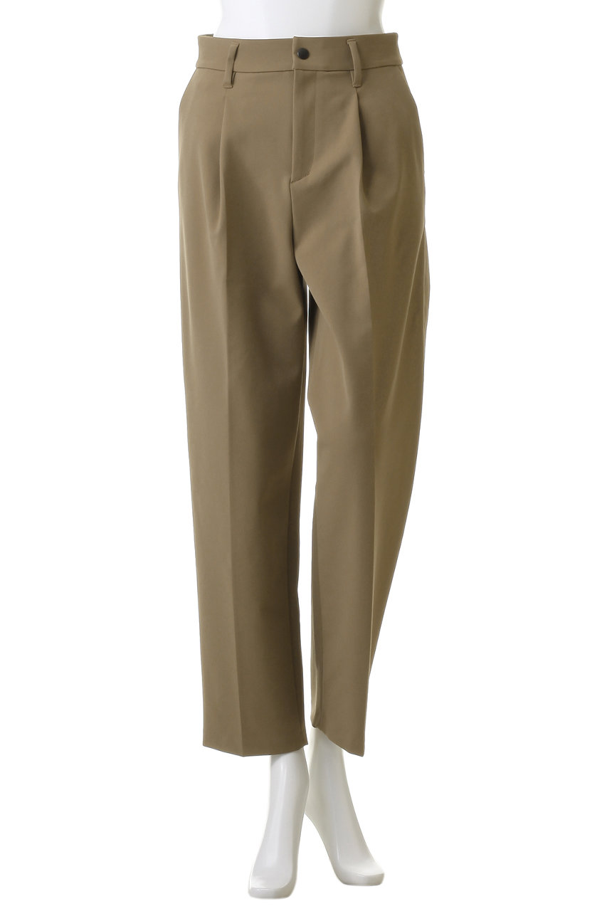FORFORMO(フォルフォルモ)｜Stretch Tuck Pants Regular/ベージュ の