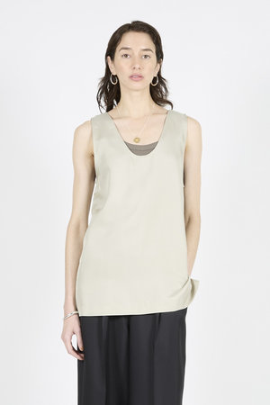 ラスパイユ/raspailのシルク ノースリーブブラウス(110400/110401)