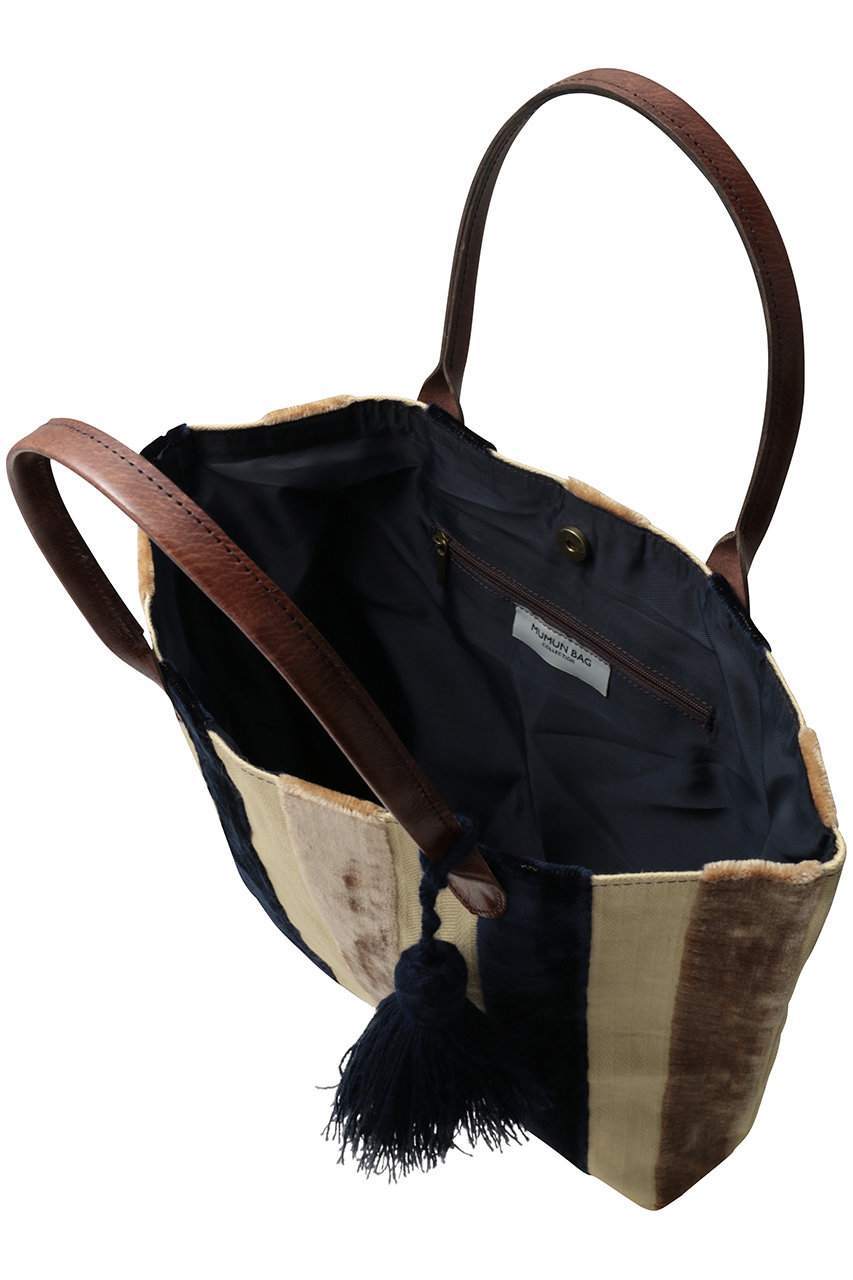 MUMUN BAG(ムムン バッグ)｜ジャカード トートバッグ/ストライプ の