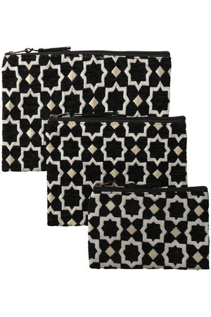 ムムン バッグ/MUMUN BAGのジオメトリック ジャカード ポーチ 3点セット(140800/140802)