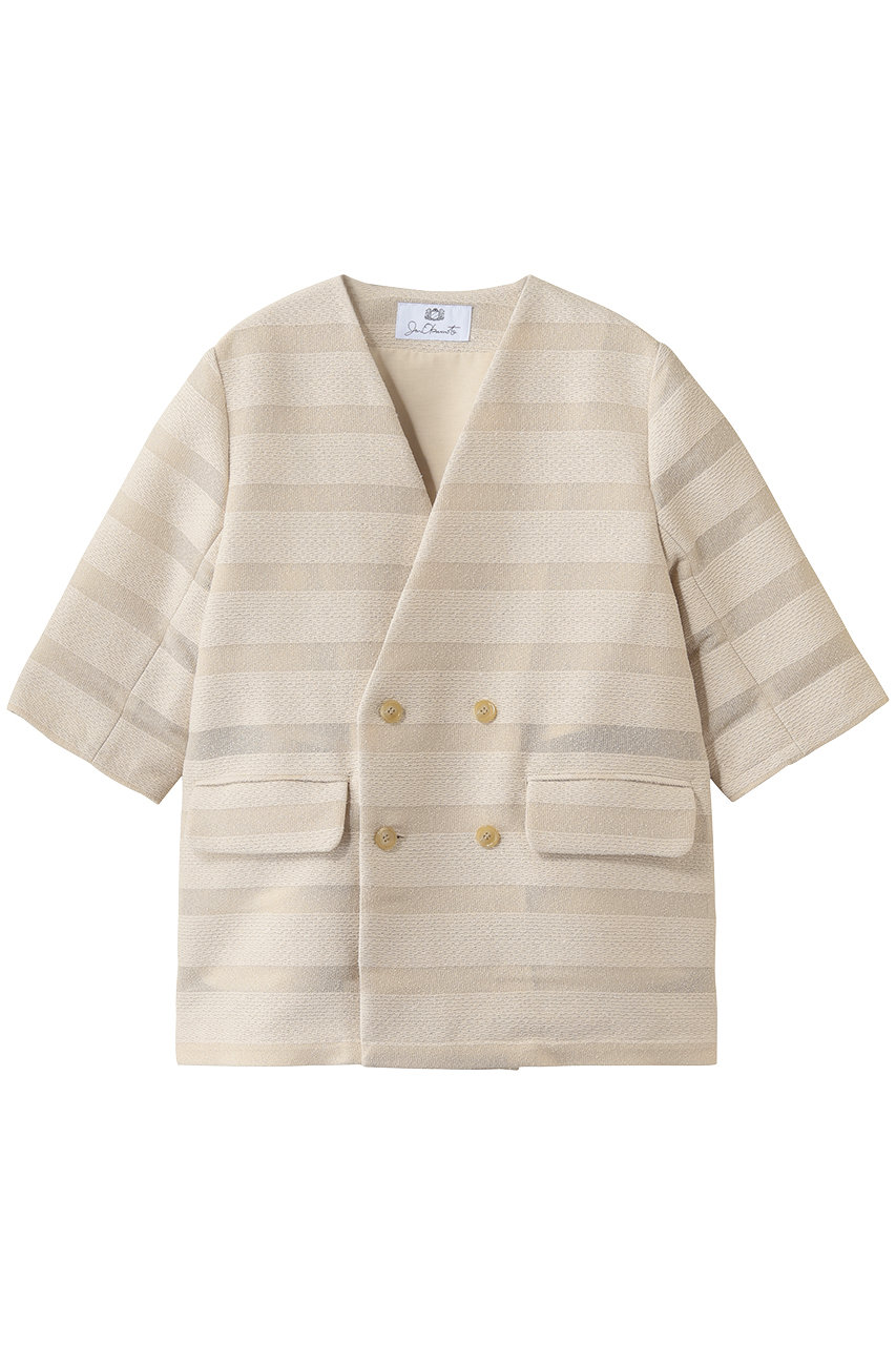 ノーカラーボーダージャケット