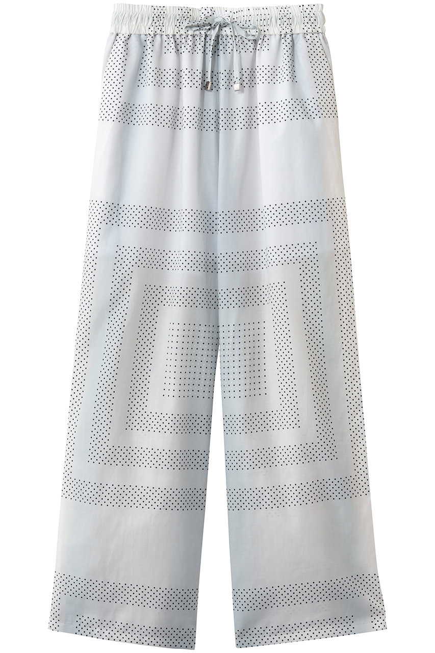 ジュン オカモト/JUN OKAMOTOのオリジナルプリントイージーパンツ(ホワイト/P-33149)