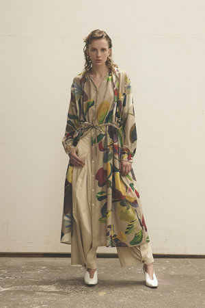 ジュン オカモト/JUN OKAMOTOのフラワーモチーフプリント ドレス(110500/110503)