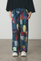 フラワーモチーフプリント ストレートパンツ ジュン オカモト/JUN OKAMOTO