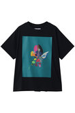 フラワーリーフグラフィックTシャツ