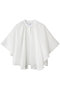 ケープレイヤード バイカラーブラウス ジュン オカモト/JUN OKAMOTO ホワイト