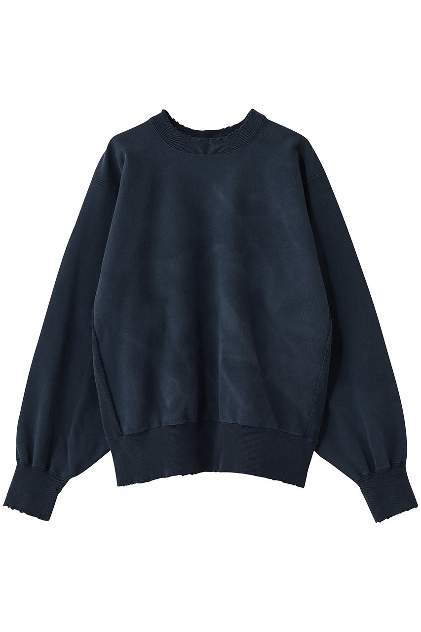 ニュー マニュアル/New Manualの【MEN】VINTAGE WASHED スウェット プルオーバー(ネイビー/2026SS-CS1-YT)