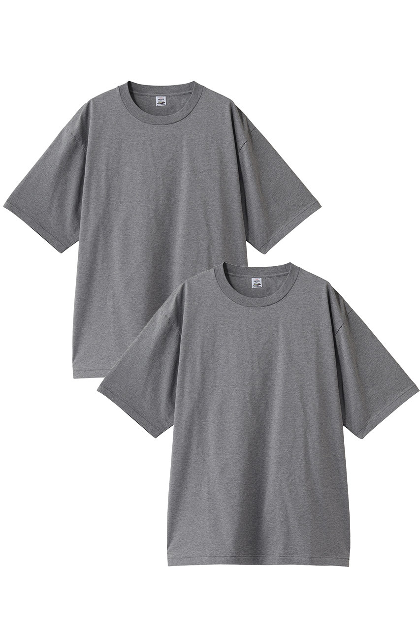 ニュー マニュアル/New Manualの【MEN】PACK 2P Tシャツ(ライトグレー/2026SS-CS7-YT-1)