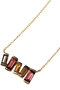 cobble vow ネックレス（スモーキークオーツ＆ガーネット＆シトリン/ゴールド） オジュール/odul レッド