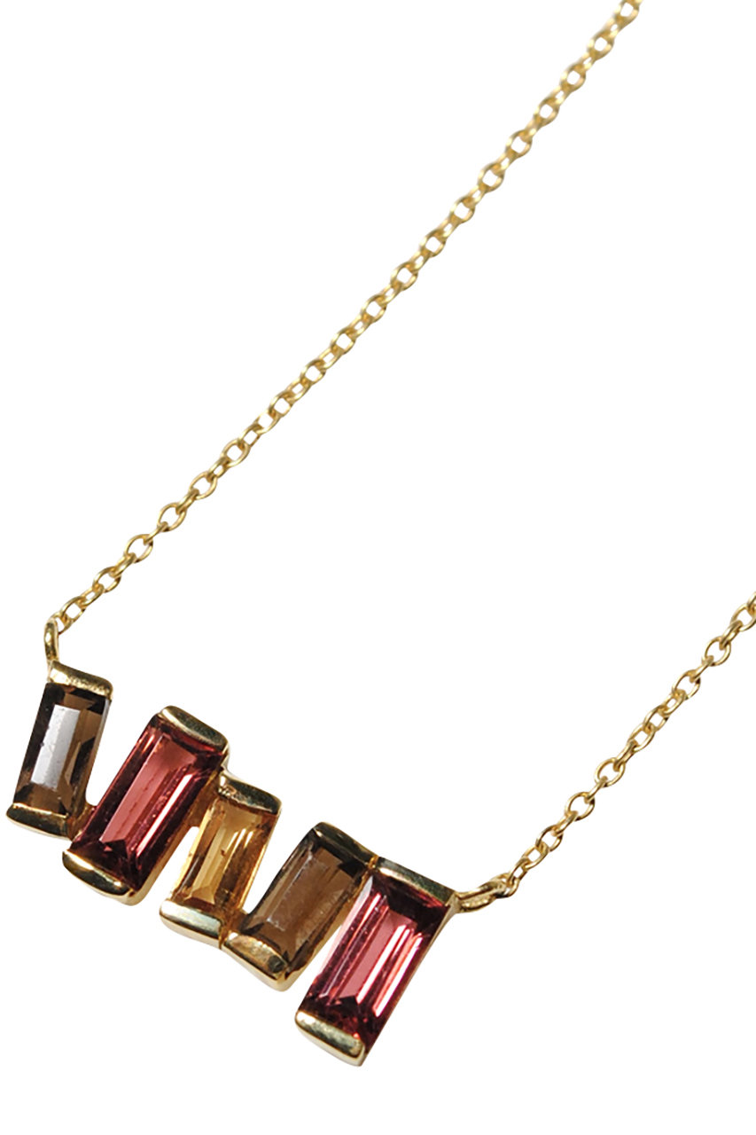 オジュール/odulのcobble vow ネックレス（スモーキークオーツ＆ガーネット＆シトリン/ゴールド）(レッド/GY179-I020874)