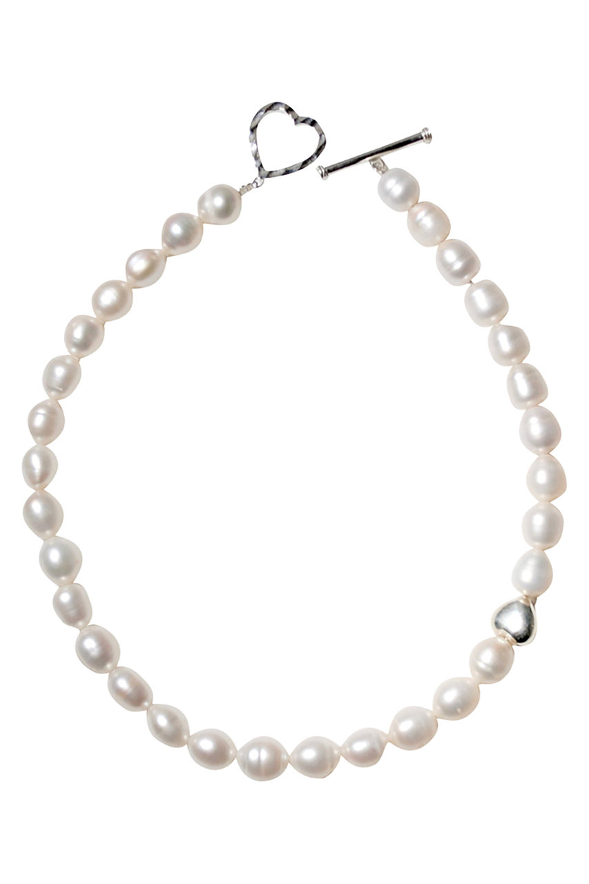 オジュール/odulのheart mantel pearl ネックレス（パール/シルバー）(ホワイト/GY179-I012652)