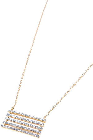 オジュール/odulのlayers bar ネックレス（モアサナイト/ゴールド）(150200/150201)