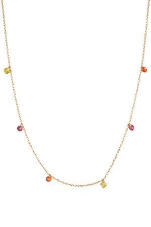 オジュール/odulのnude multi shape ネックレス（マルチサファイア_ピンクトルマリン/ゴールド）(150200/150201)
