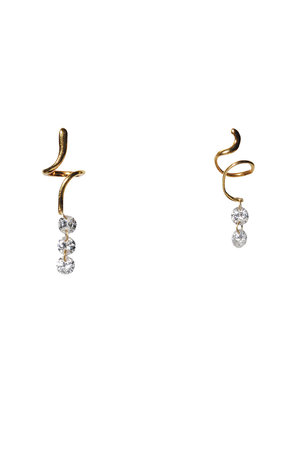 オジュール/odulのluminous tail ピアス（モアサナイト/ゴールド）(150100/150101)