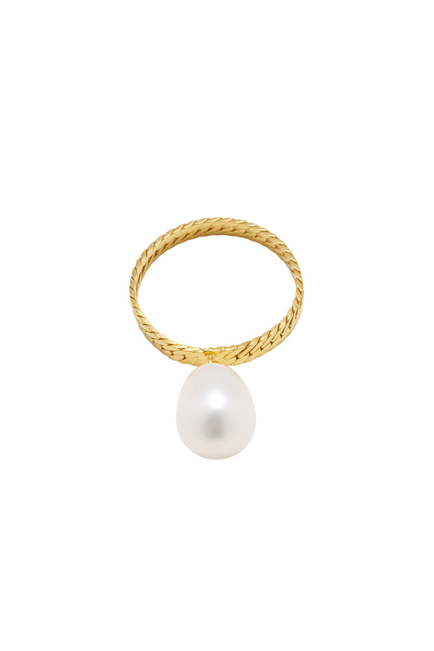 イヴェット/YVETTEのREFLECT チェーンパールリング(ゴールド/R-54 GD)