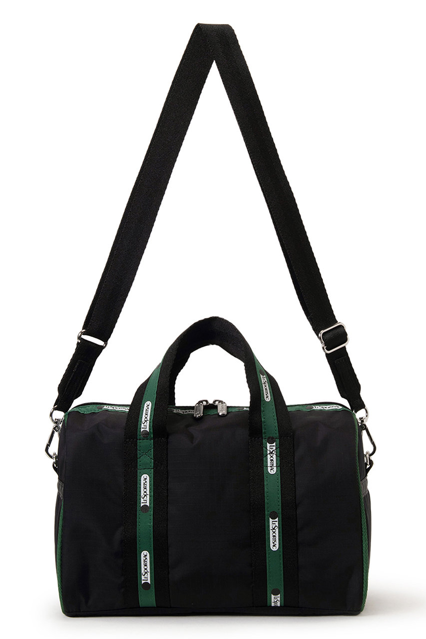 極美品ポーチ付きレスポートサック レストライプ ブラック ボストンバッグ黒 緑 LeSportsac(レスポートサック)｜【LeSportsac Atelier】ミディアムWEB