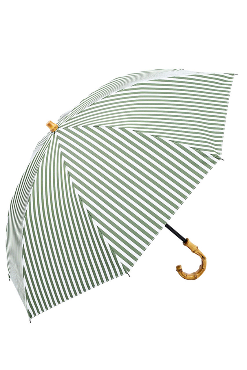 アントゥーレ/untuleの【3/20 0:00販売開始】2段2WAY 折りたたみ日傘/ストライプ(50cm)(オリーブ(OLV)/UCPZ0006)