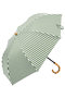 【3/20 0:00販売開始】2段EASY 折りたたみ日傘/ストライプ(50cm) アントゥーレ/untule オリーブ(OLV)
