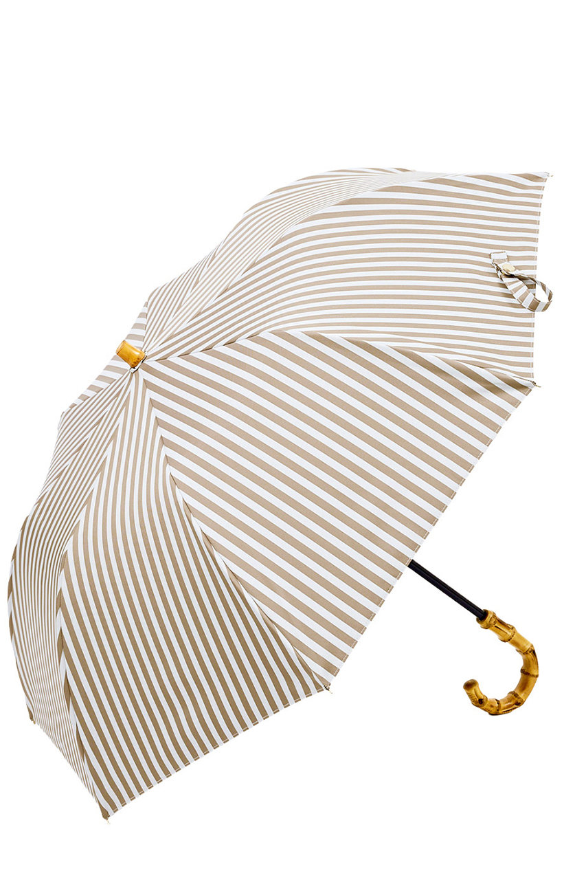 アントゥーレ/untuleの【3/20 0:00販売開始】2段EASY 折りたたみ日傘/ストライプ(50cm)(ベージュ(BE)/UCPZ0007)