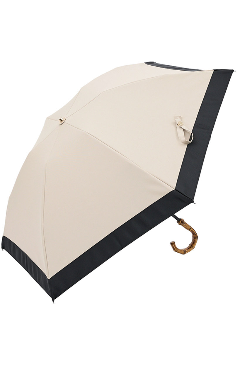アントゥーレ/untuleの【3/20 0:00販売開始】3段コンパクト 折りたたみ日傘/バイカラー(50cm)(ベージュ・ブラック(BE/BK)/UCPZ0010)