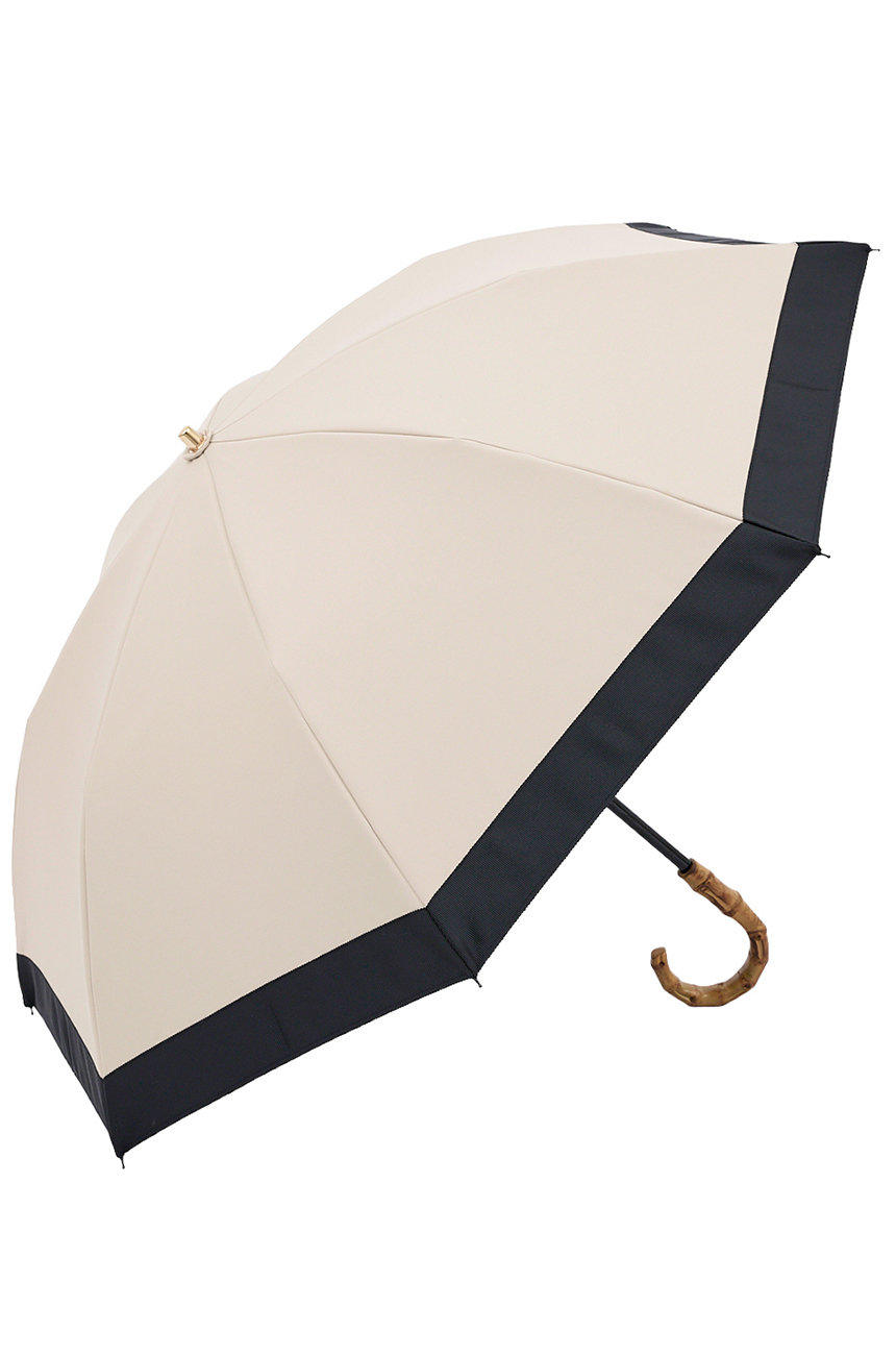 アントゥーレ/untuleの【3/20 0:00販売開始】2段2WAY 折りたたみ日傘/バイカラー(50cm)(ベージュ・ブラック(BE/BK)/UCPZ0012)