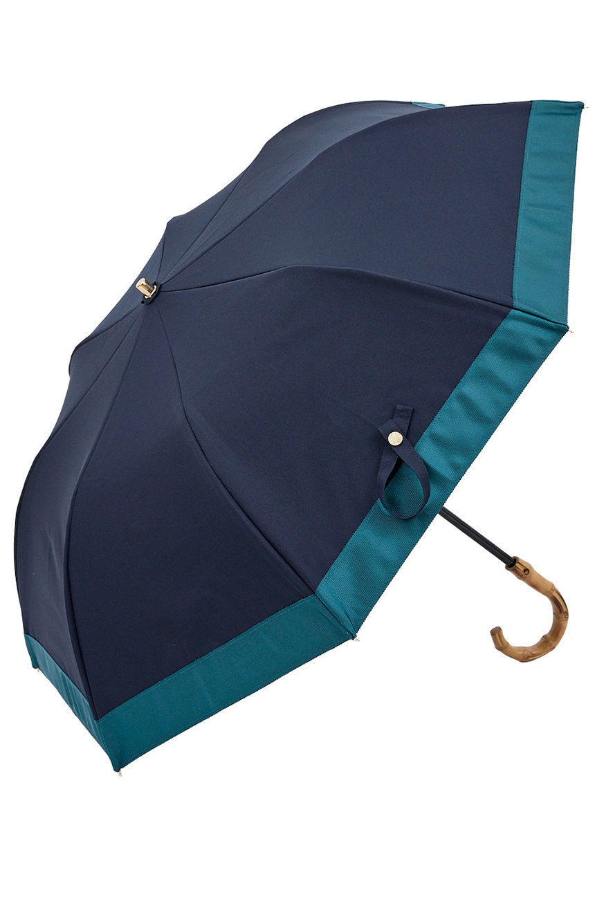 アントゥーレ/untuleの2段EASY 折りたたみ日傘/バイカラー(50cm)(ネイビー・グリーン(NV/GR)/UCPZ0015)
