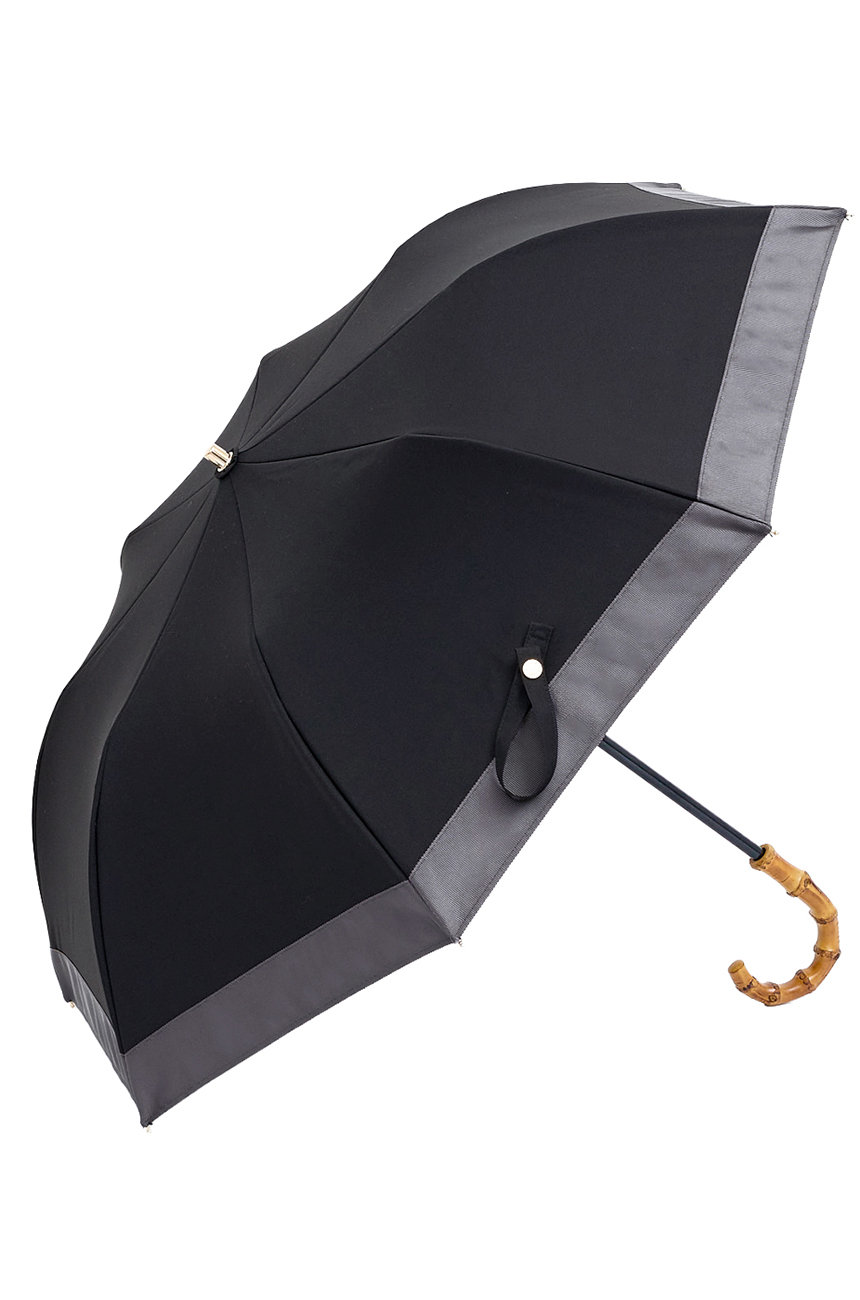 アントゥーレ/untuleの2段EASY 折りたたみ日傘/バイカラー(50cm)(ブラック・チャコール(BK/CHA)/UCPZ0015)