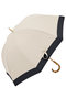 長傘 S/バイカラー(50cm) アントゥーレ/untule ベージュ・ブラック(BE/BK)