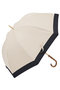 長傘 M/バイカラー(55cm) アントゥーレ/untule ベージュ・ブラック(BE/BK)