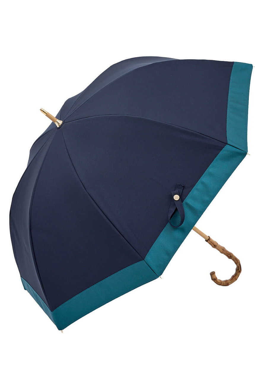 アントゥーレ/untuleの長傘 M/バイカラー(55cm)(ネイビー・グリーン(NV/GR)/UCPZ0020)