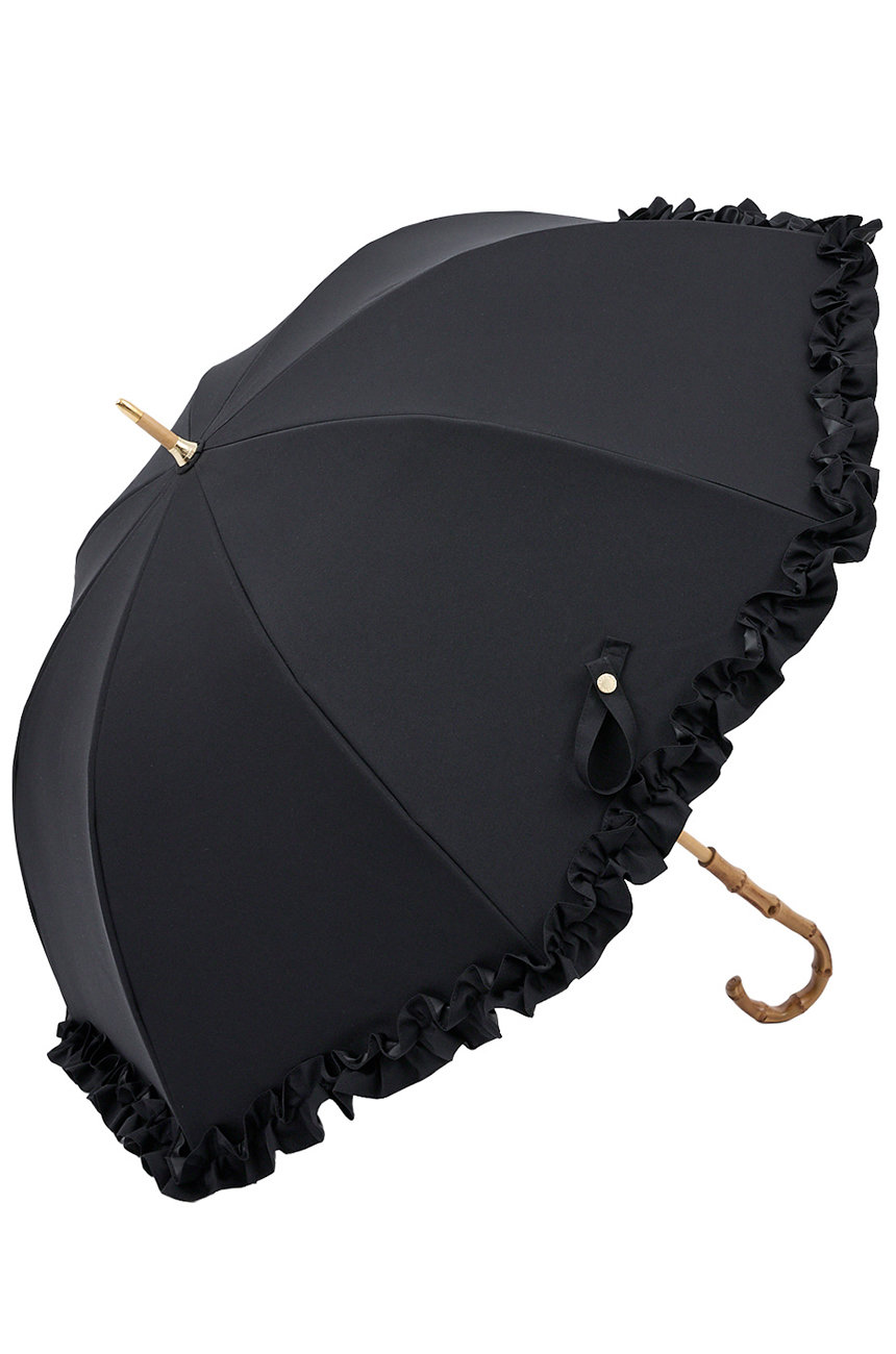 アントゥーレ/untuleの長傘 M/フリル(55cm)(ブラック(BK)/UCPZ0021)
