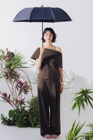 アントゥーレ/untuleの2段EASY 折りたたみ日傘(55cm)/ニュートラル(149900/149901)