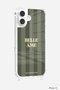 iPhone16 スマホケース BELLE AME ラコックフランセーズ/La Coque Francaise カーキ