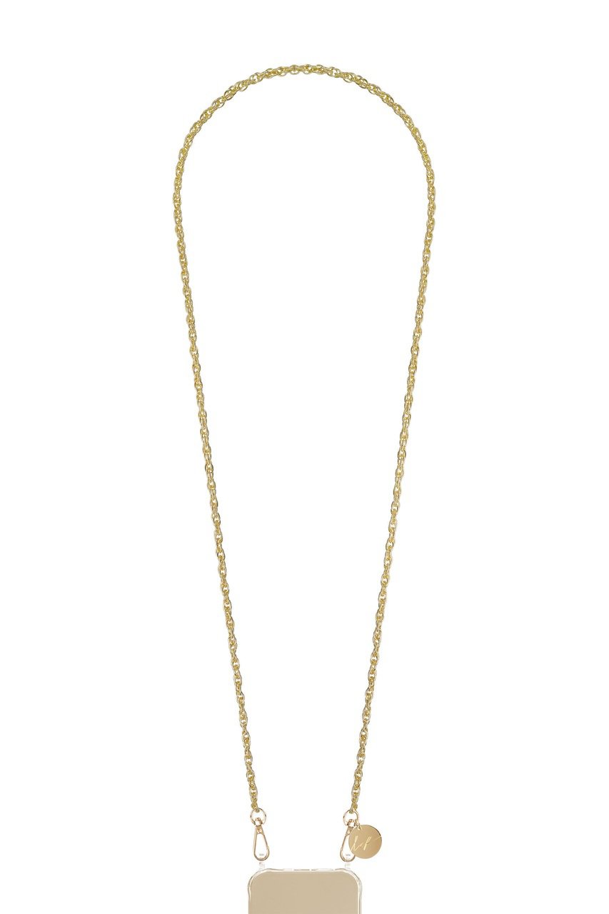 La Coque Francaise LONGUE FRANKIE スマホストラップ (ゴールド, 120cm) ラコックフランセーズ ELLE SHOP