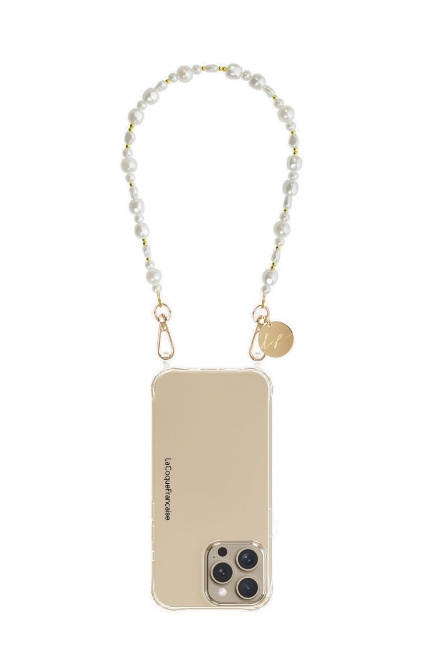 La Coque Francaise COURTE MELIA ハンドラップ (ホワイト, 40cm) ラコックフランセーズ ELLE SHOP