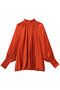 【定番】2wayフリルネックギャザーブラウス ティアラ/TIARA オレンジ