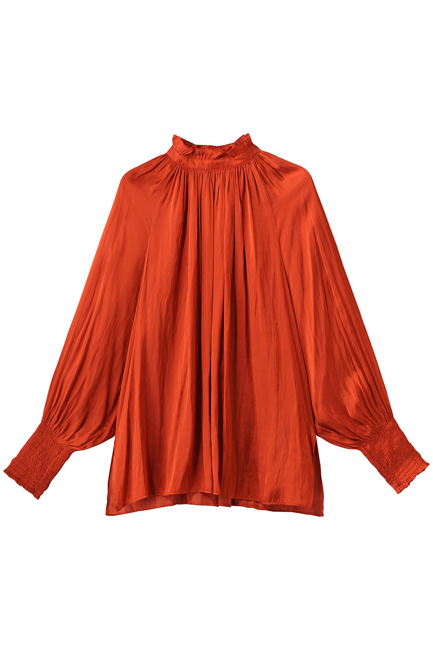 【定番】2wayフリルネックギャザーブラウス