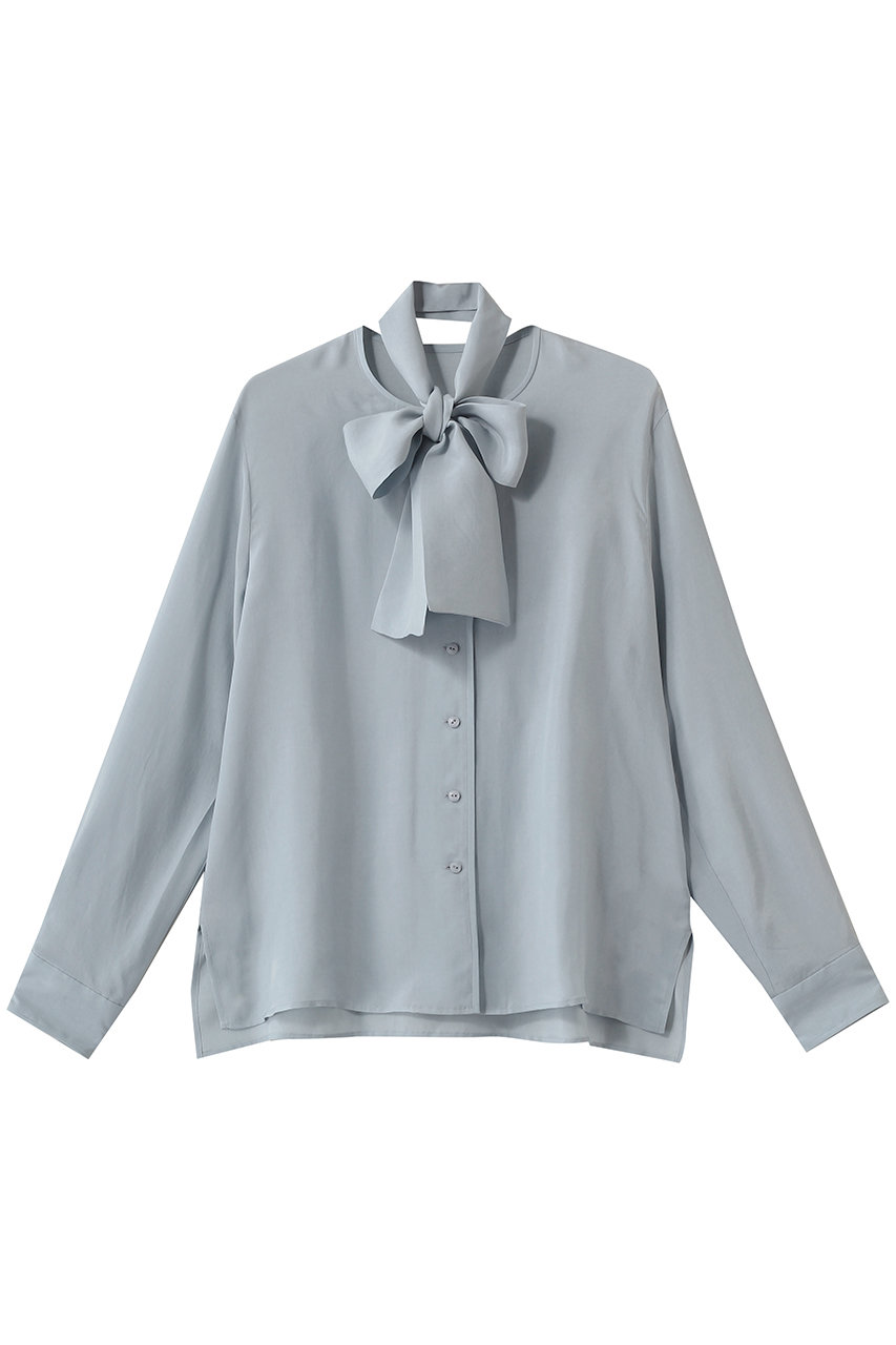 ティアラ/TIARAのキュプラボウタイブラウス(サックス/A0161FB 121)